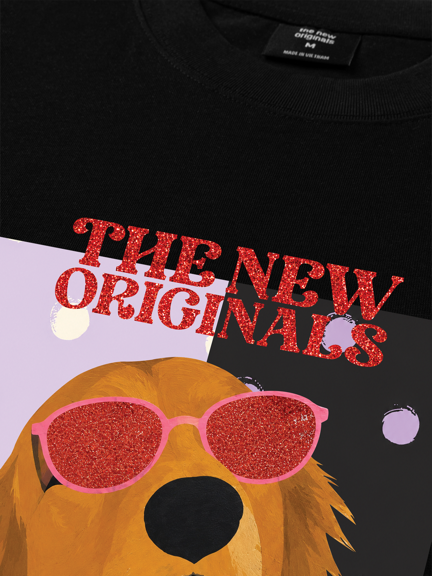 Áo Thun Relaxed Fit Dog Wearing Glasses