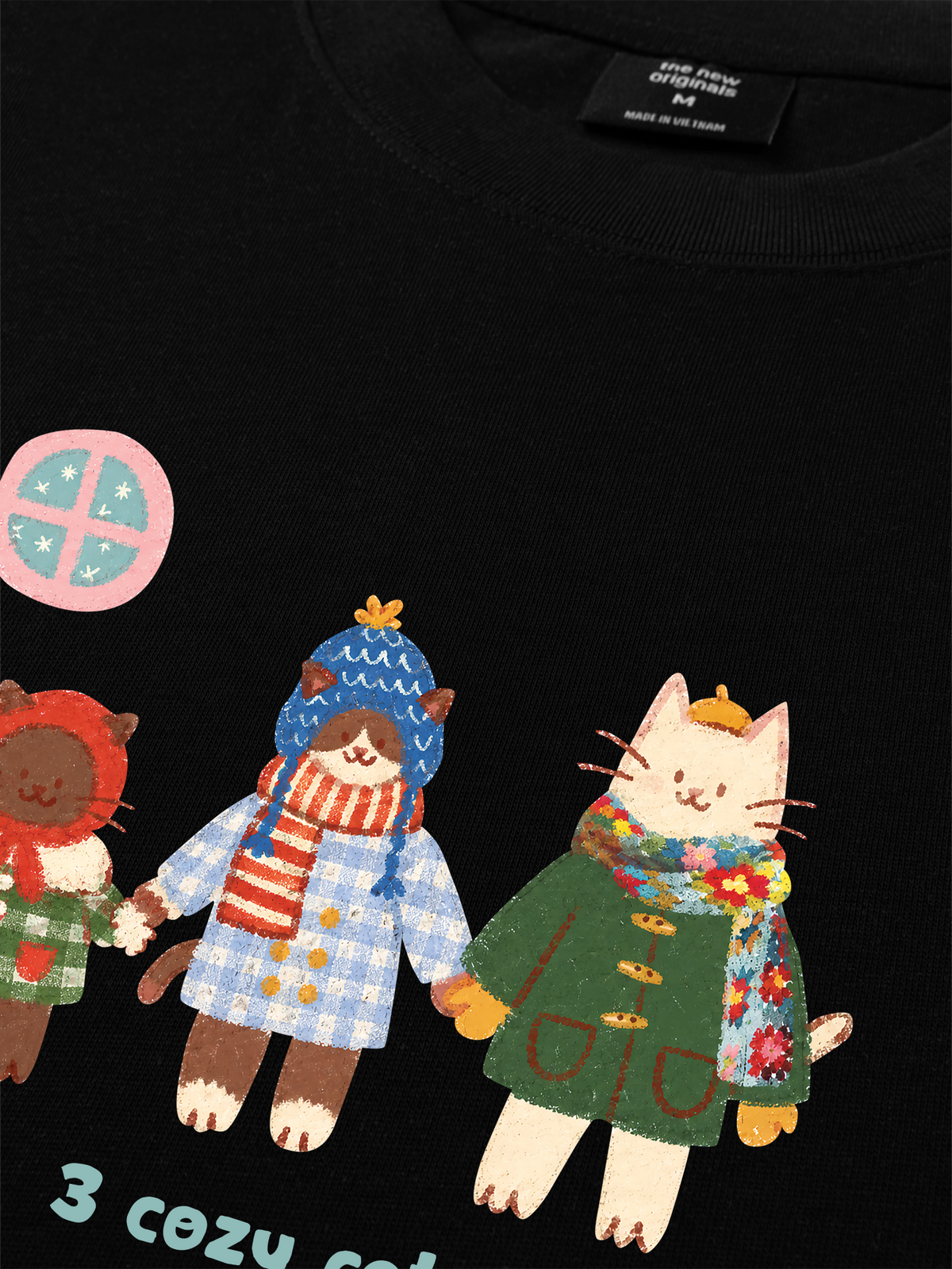 Áo Thun Relaxed Fit 3 Cozy Cats