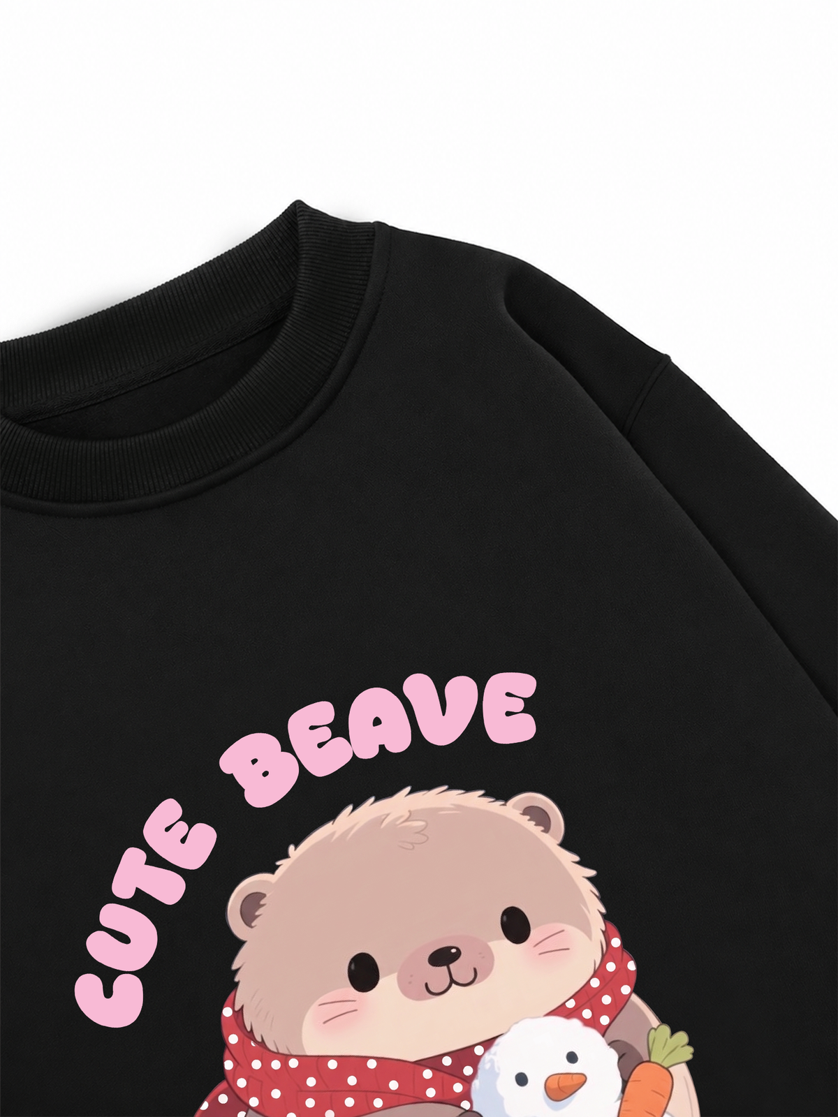 Áo Sweater Nỉ Hai Da Animal Red Cute Beaver