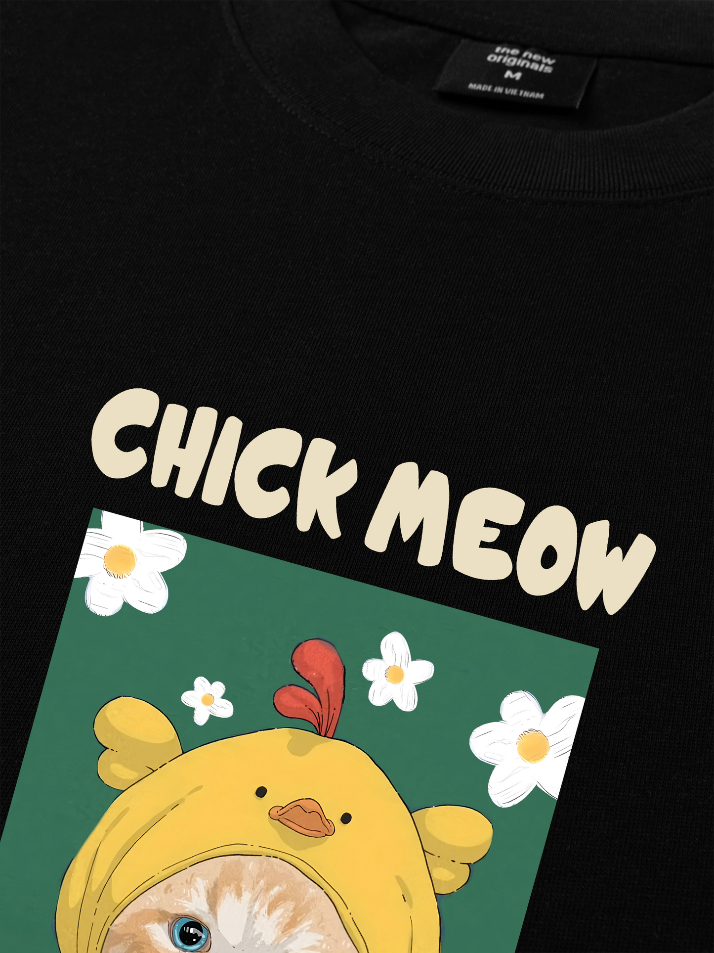 Áo Thun Relaxed Fit Chick Meow