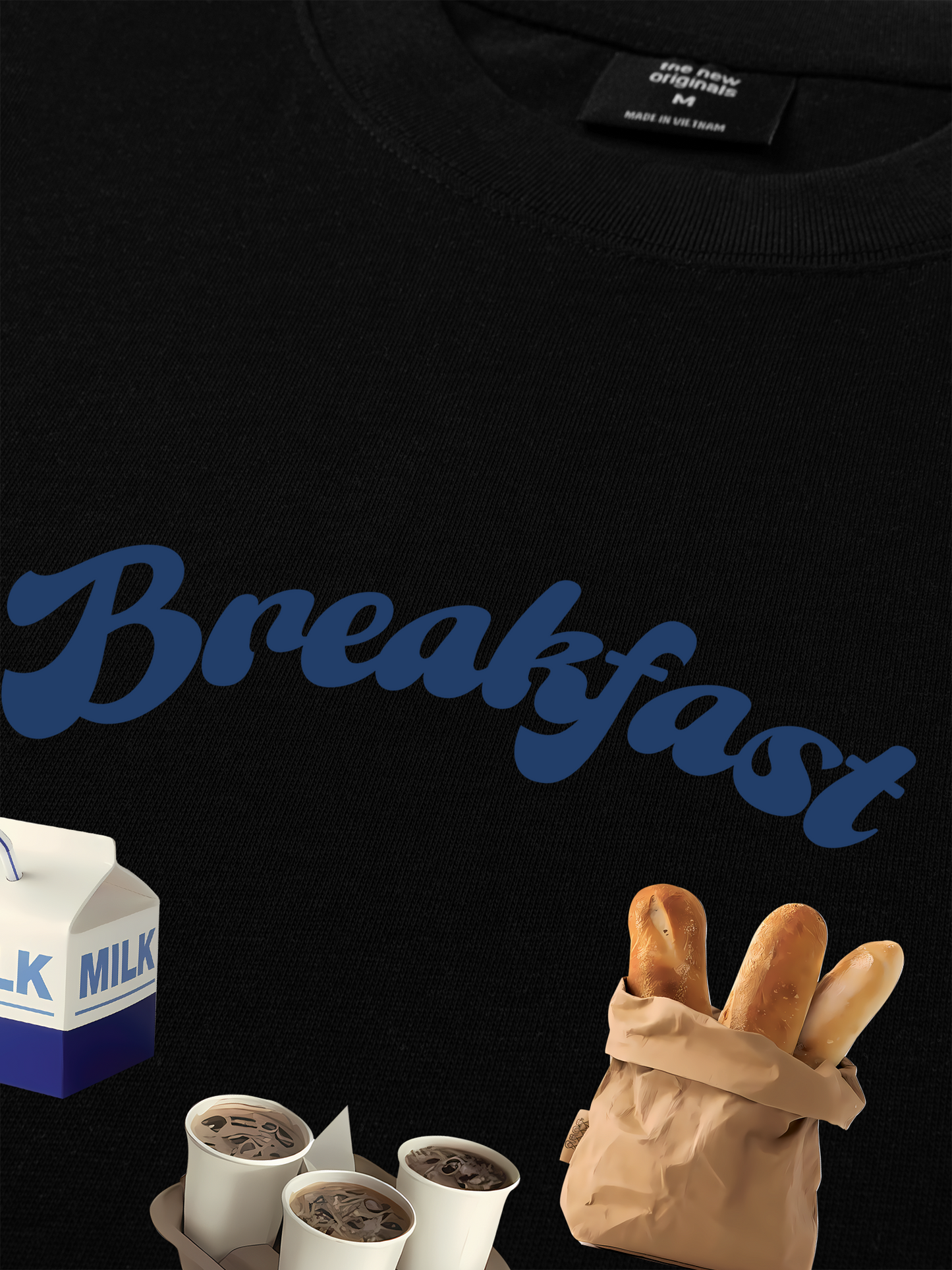 Áo Thun Relaxed Fit Sweet Pastry Milk And Bread