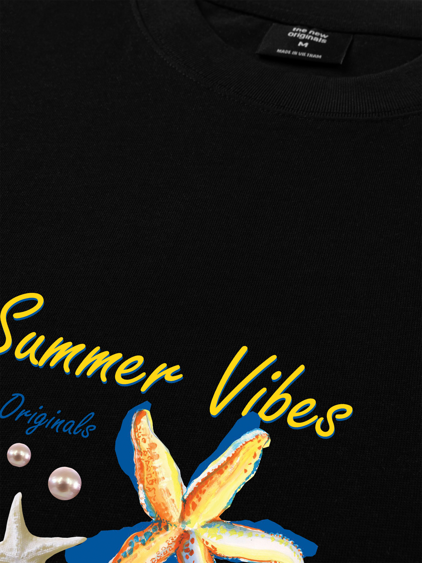 Áo Thun Relaxed Fit Summer Vibes Blue Starfish