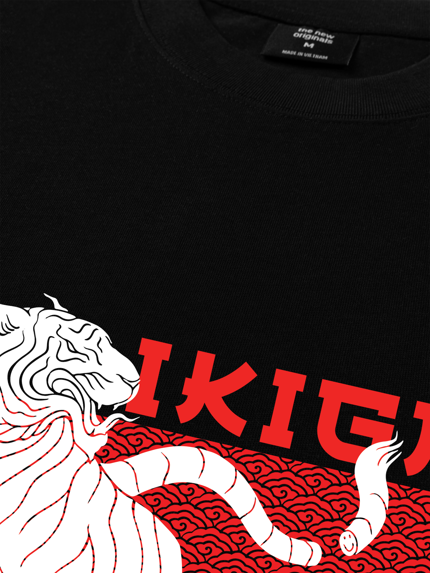 Áo Thun Relaxed Fit Japan Spirit Ikigai Tiger Originals