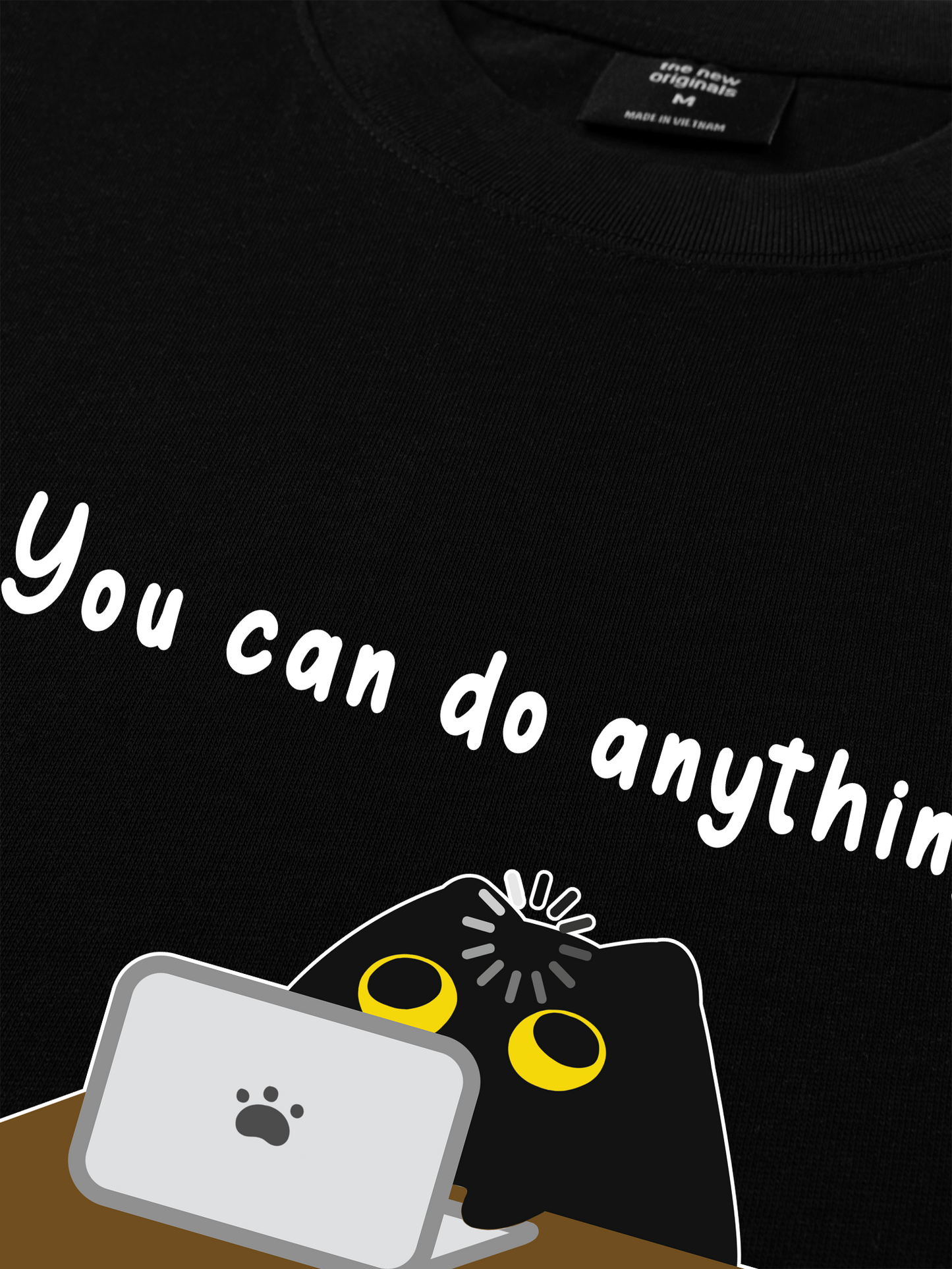 Áo Thun Relaxed Fit Animal Mood You Can Do Anything