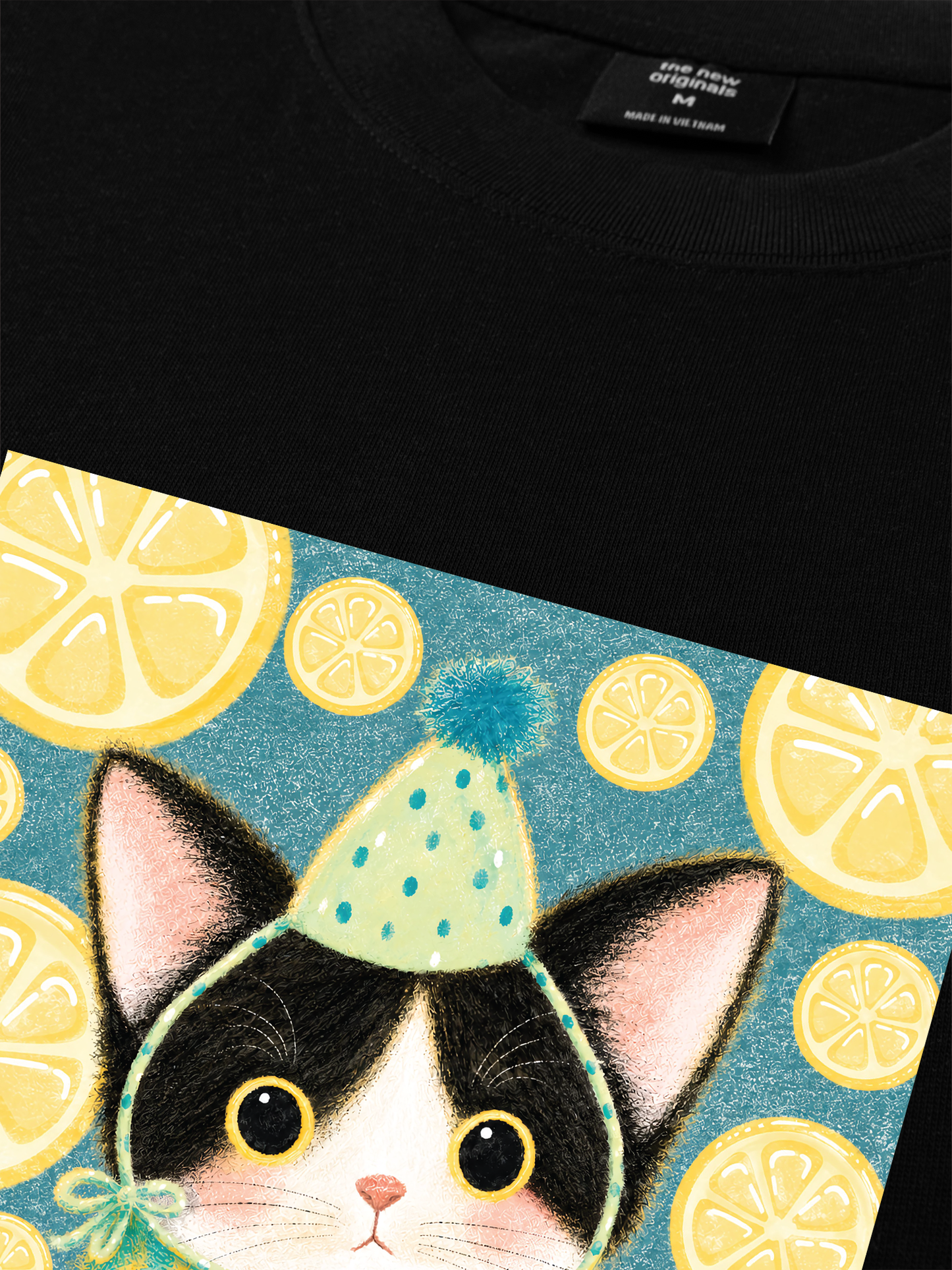 Áo Thun Relaxed Fit Lemon Reverie Meow