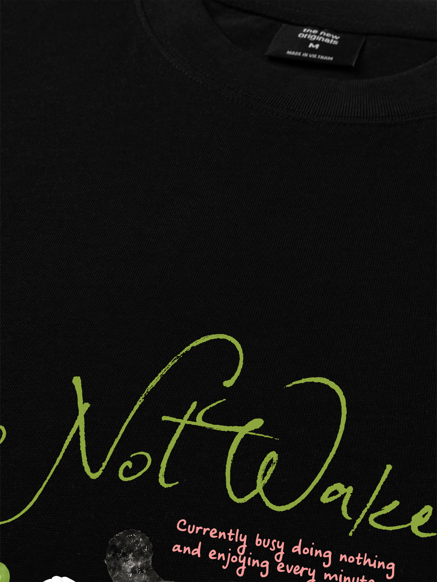 Áo Thun Relaxed Fit Do Not Wake Meow