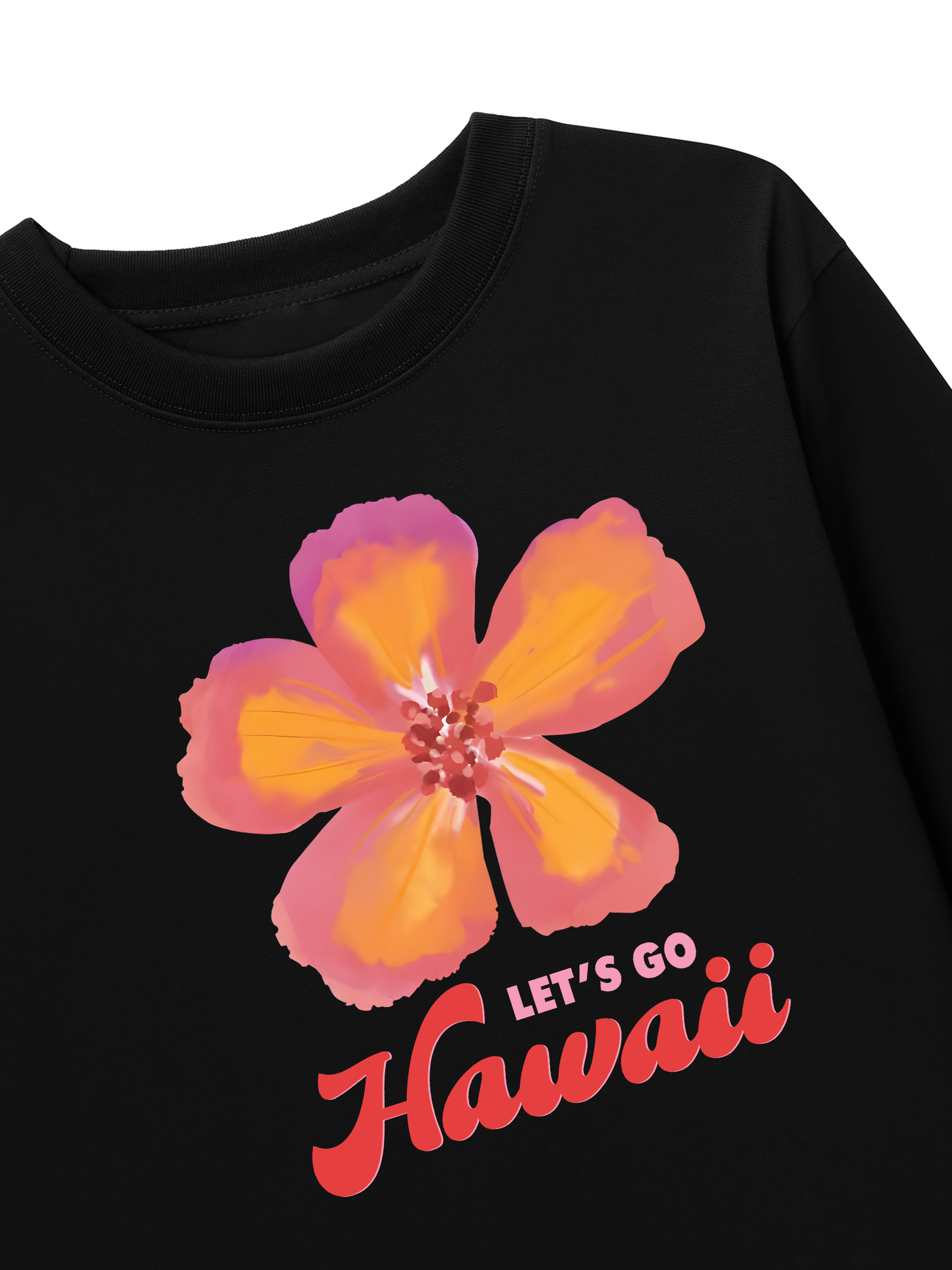 Áo Thun Dài Tay Summer Vibes Hawai Flower