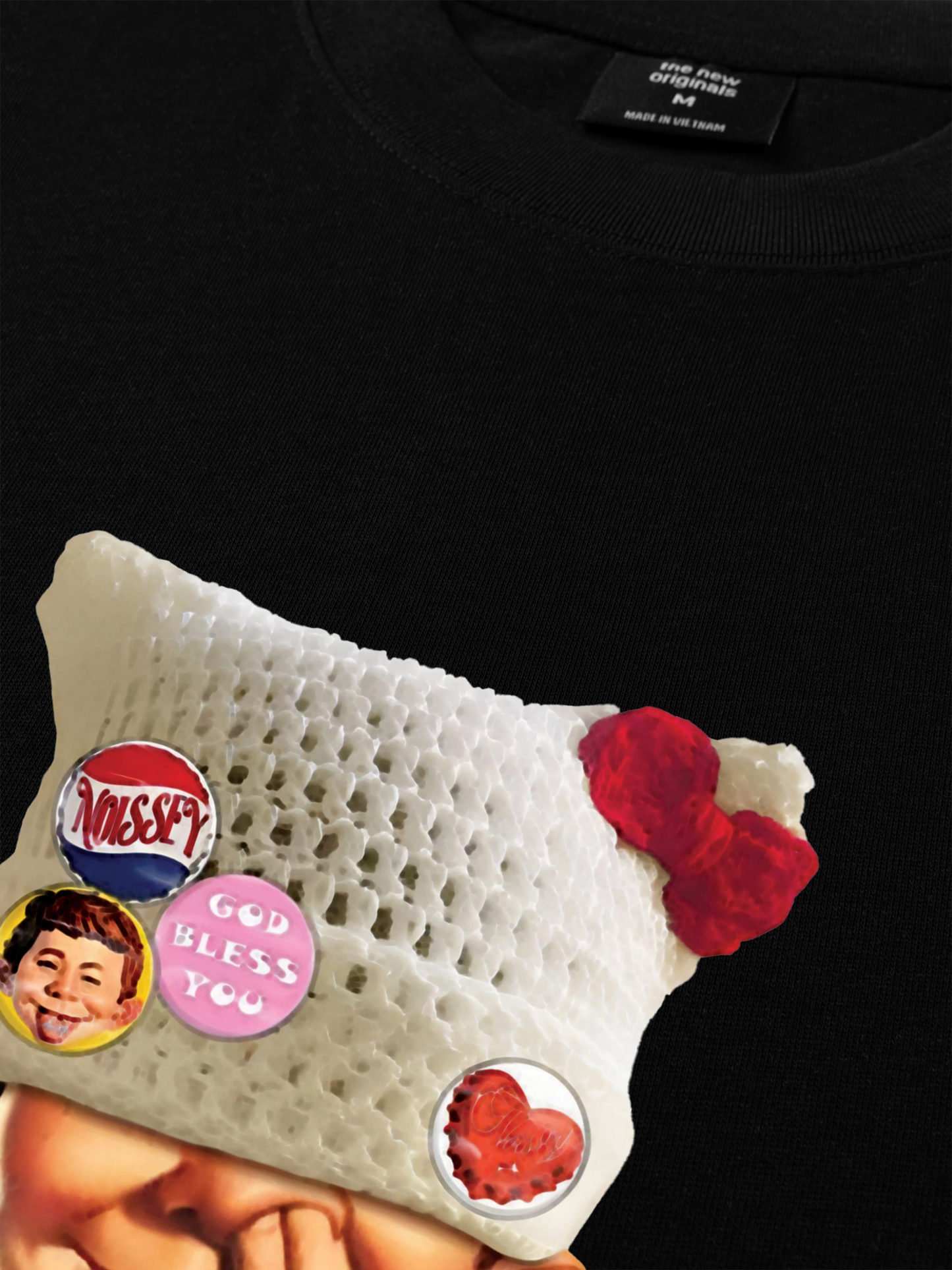 Áo Thun Relaxed Fit Badge DIY! Bad Boy's Woolen Hat