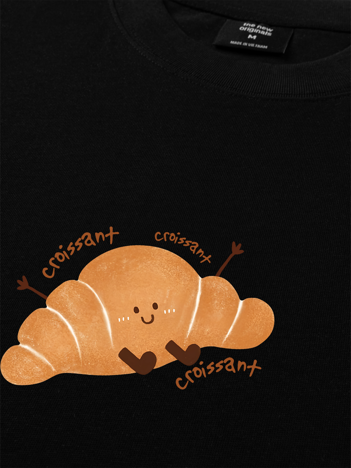Áo Thun Relaxed Fit Happy Croissant