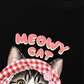 Áo Thun Relaxed Fit Meowy Cat Pink Plaid
