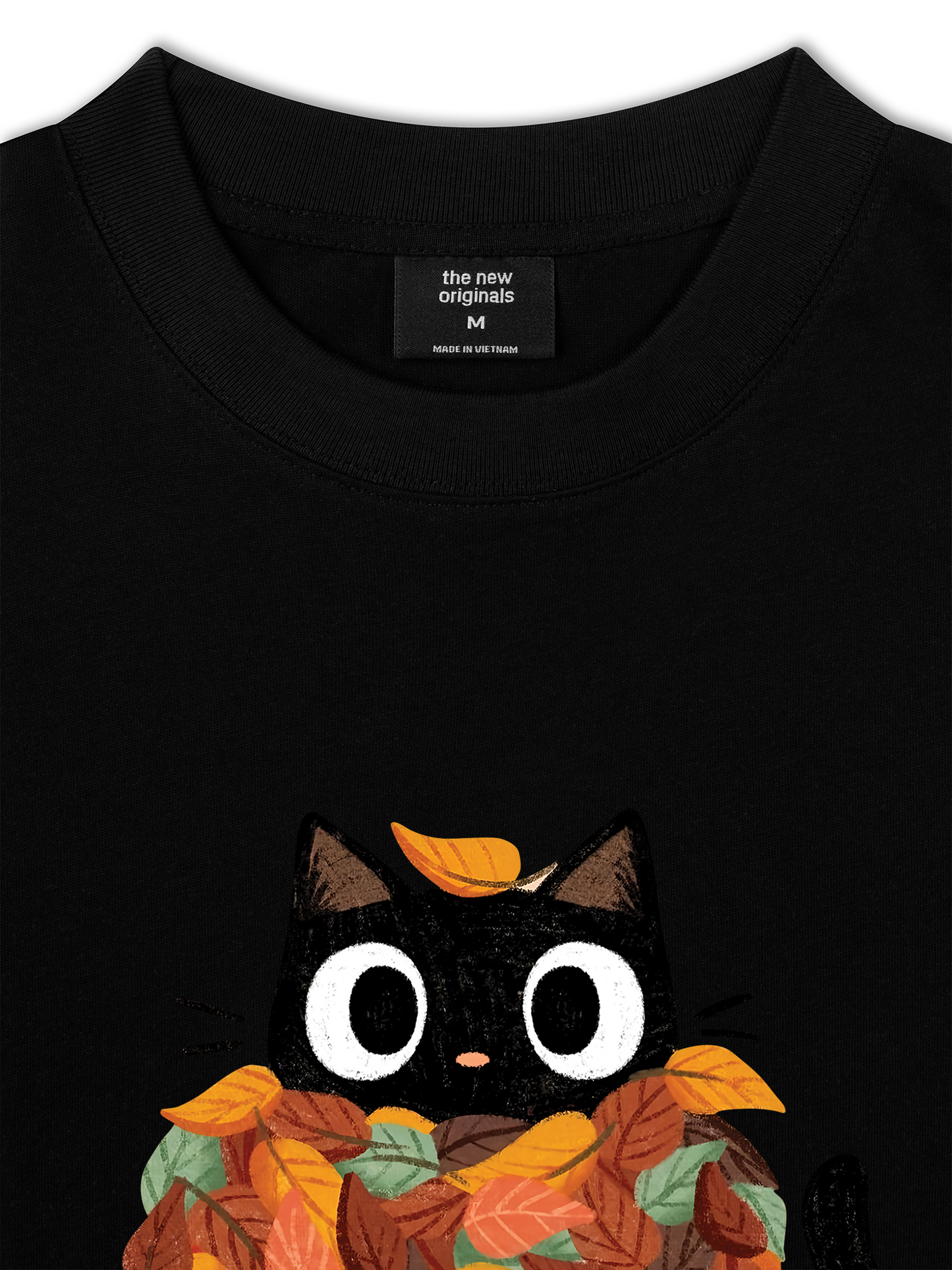 Áo Thun Relaxed Fit Autumn Vibes Purr-fect Autumn
