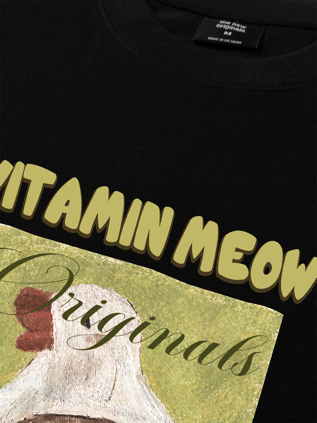 Áo Thun Relaxed Fit  Vitamin Meow With Duck