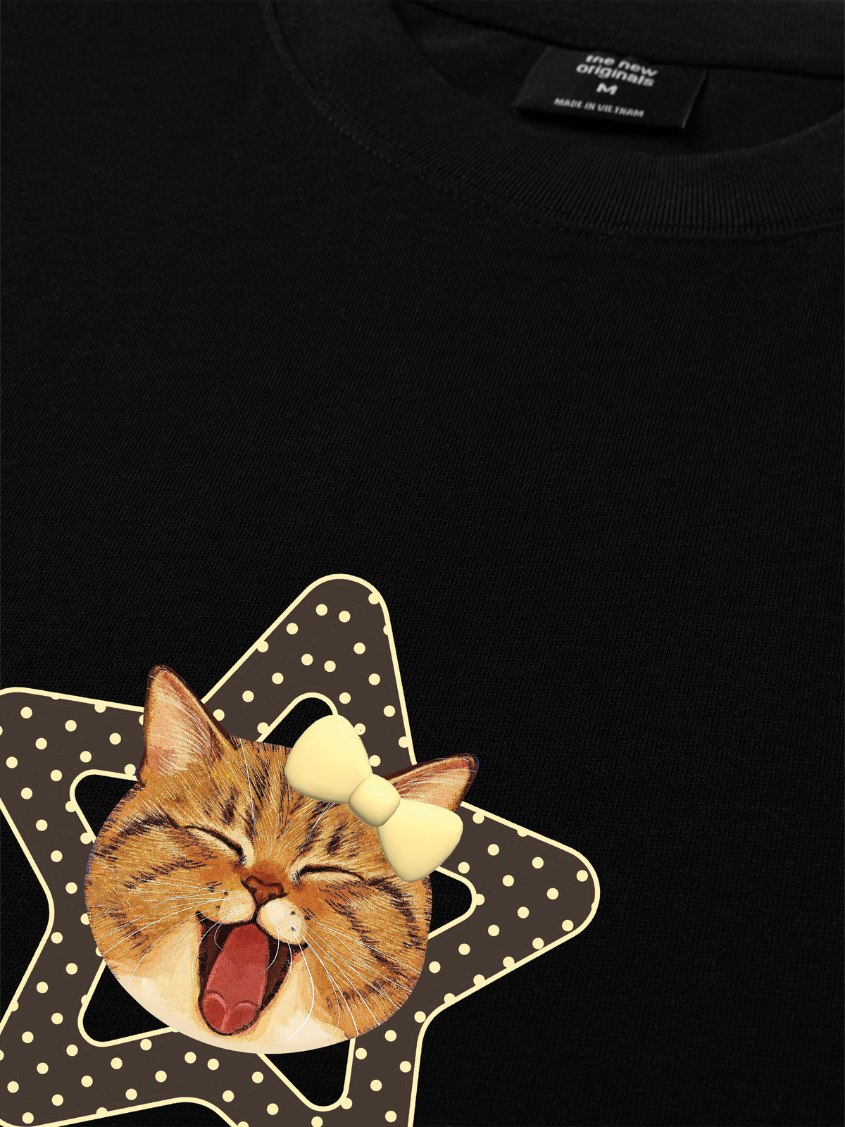 Áo Thun Relaxed Fit Cutie Girrl Star Meow
