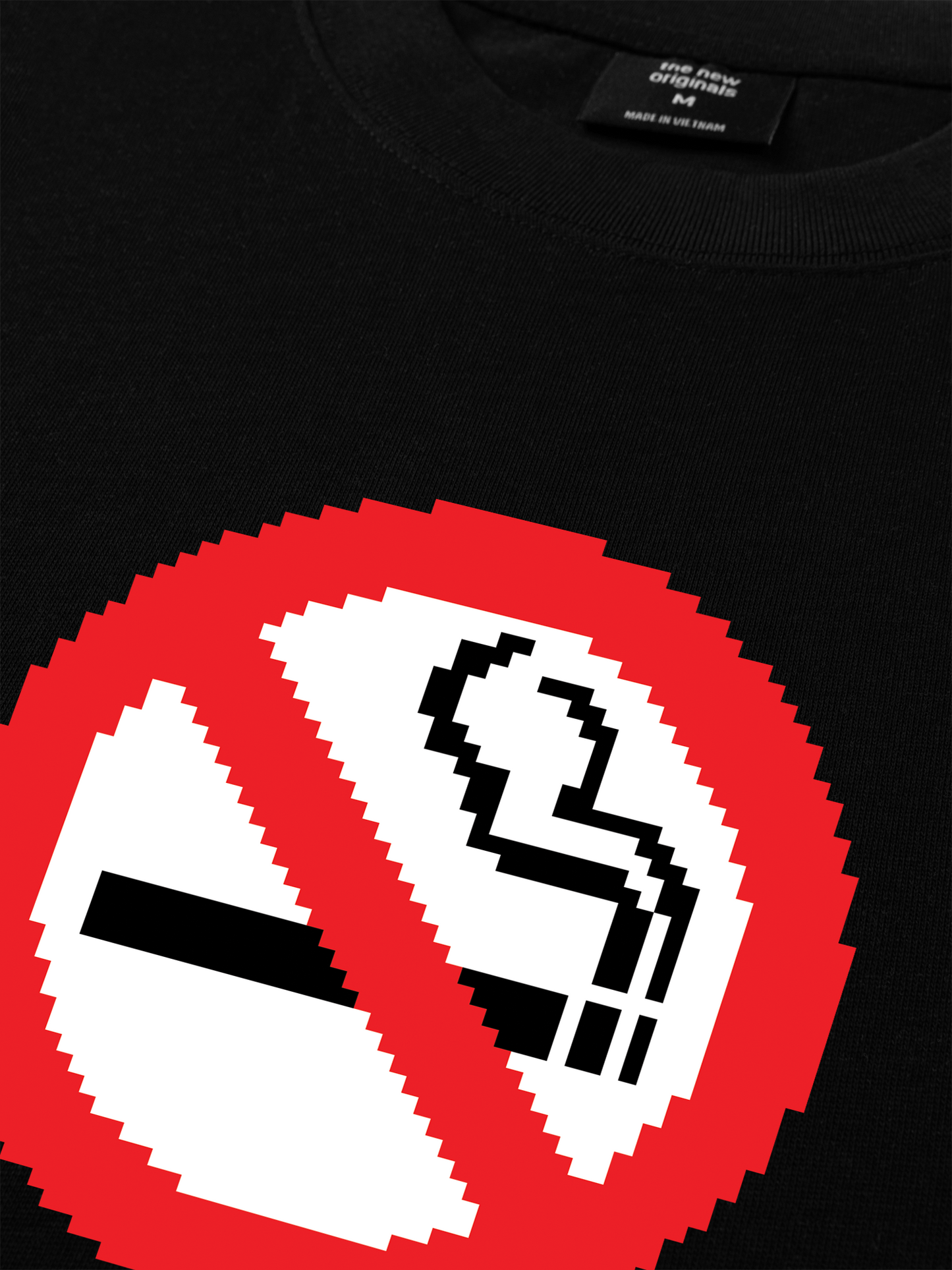 Áo Thun Relaxed Fit Pixel Universe No Smoking