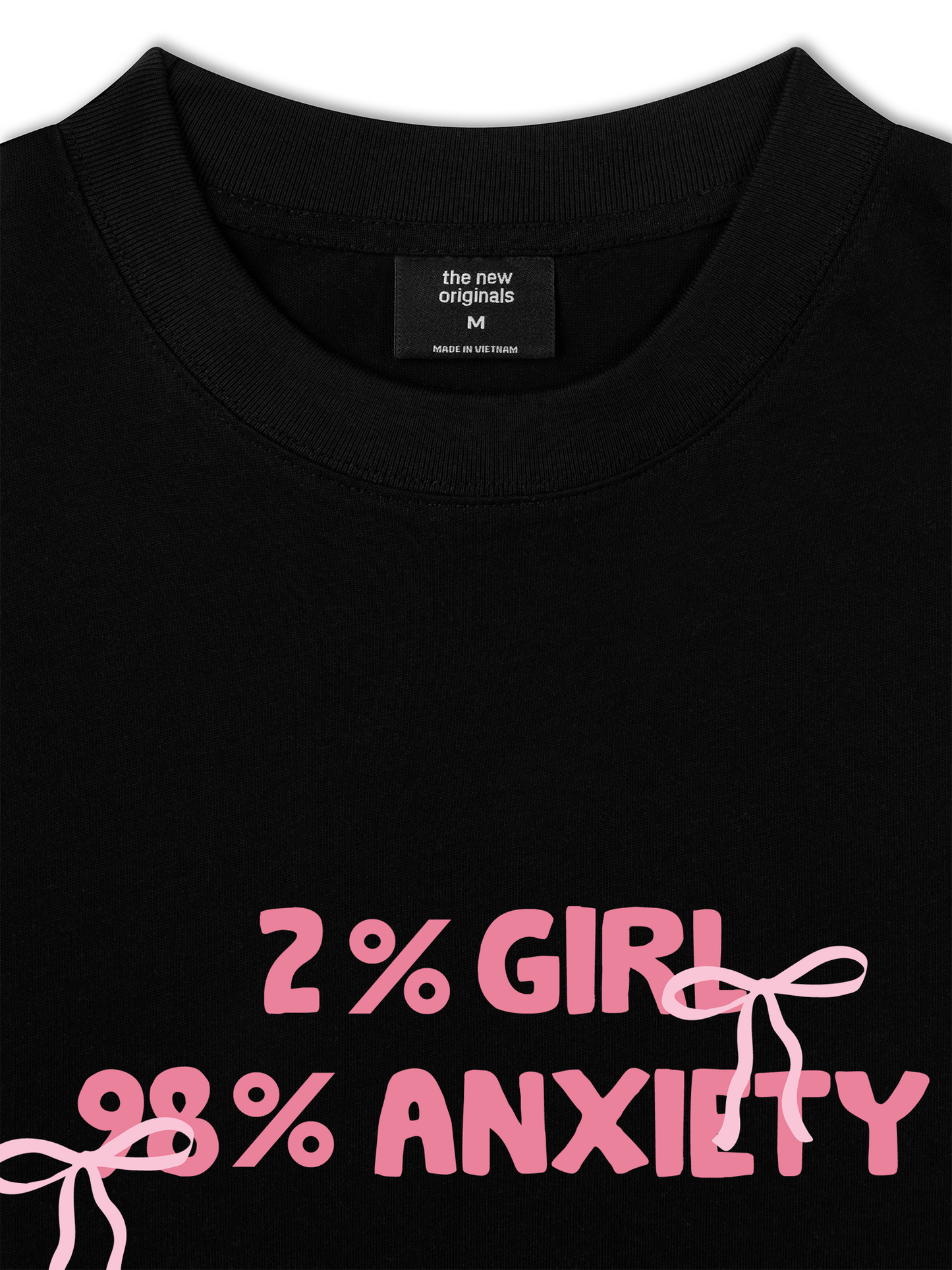 Áo Thun Relaxed Fit 2%Girl 98% Anxiety