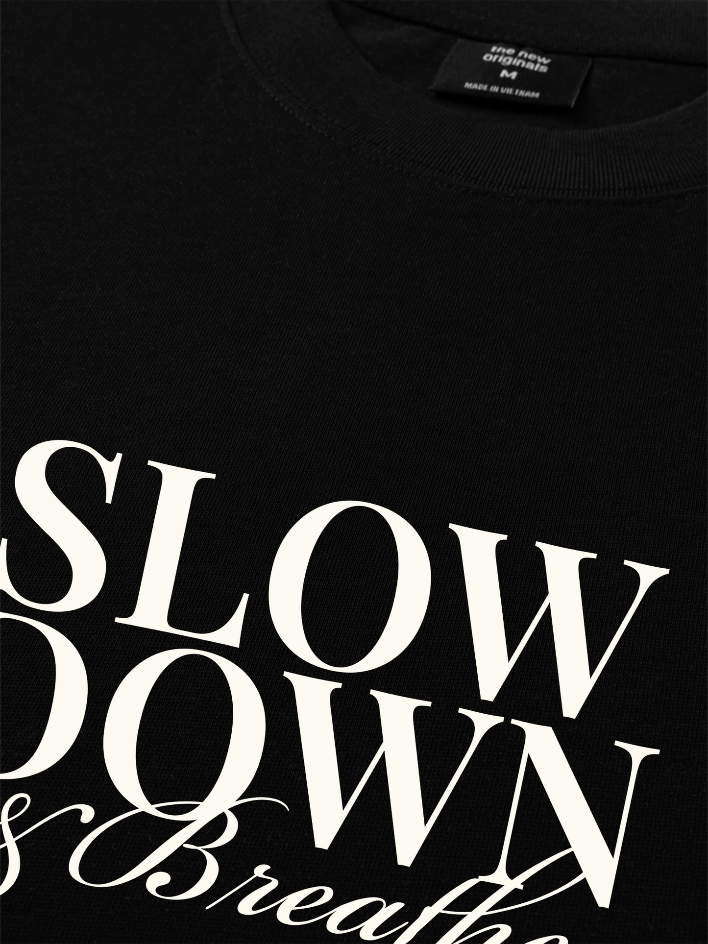 Áo Thun Relaxed Fit Slow Down & Breathe