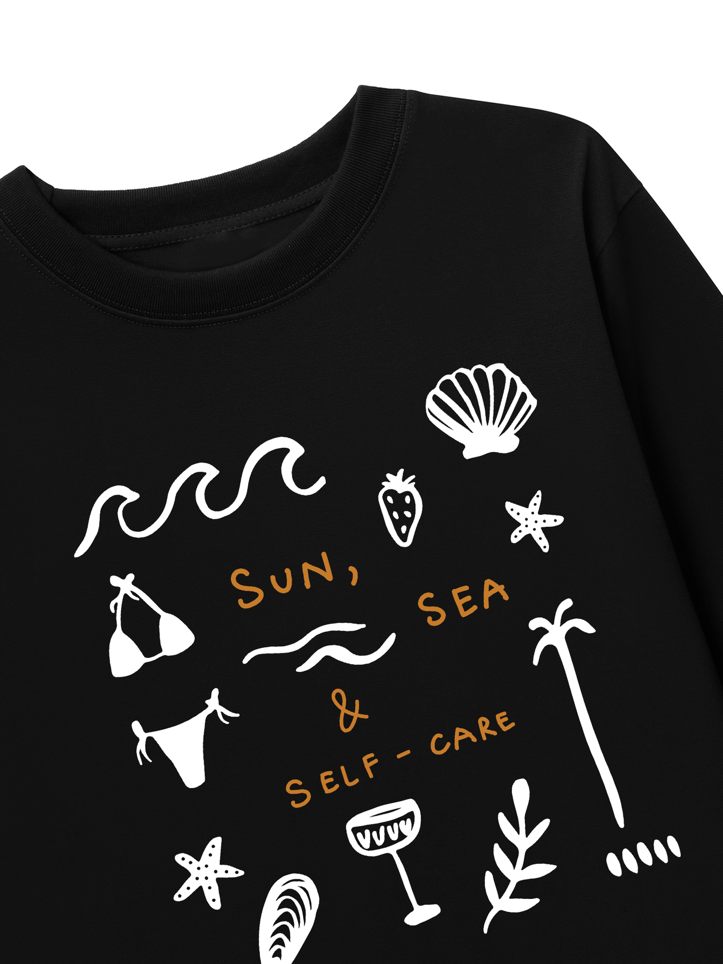 Áo Thun Dài Tay Sun, Sea & Self-Care