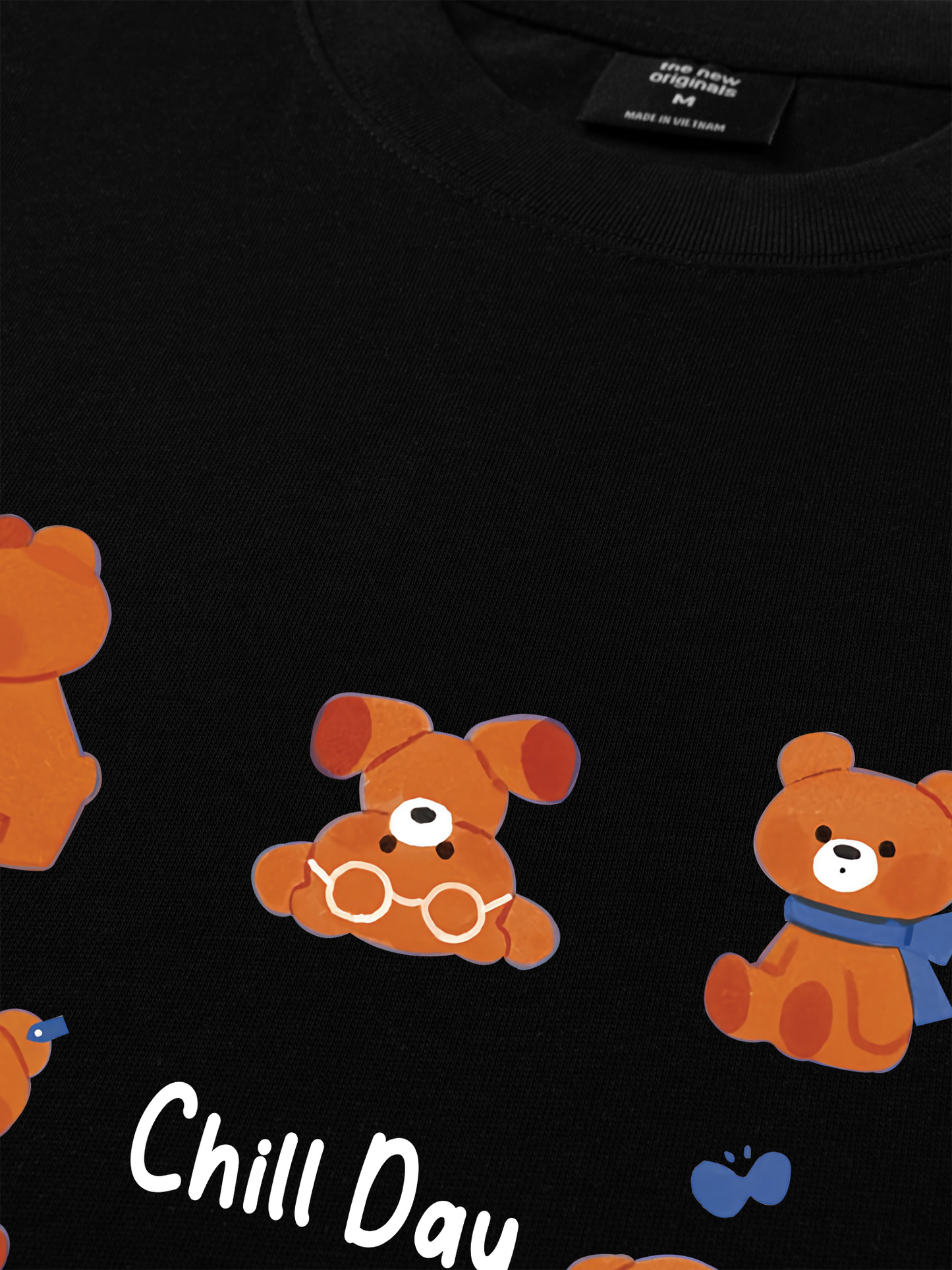 Áo Thun Relaxed Fit Teddy Land Teddy Chill Day