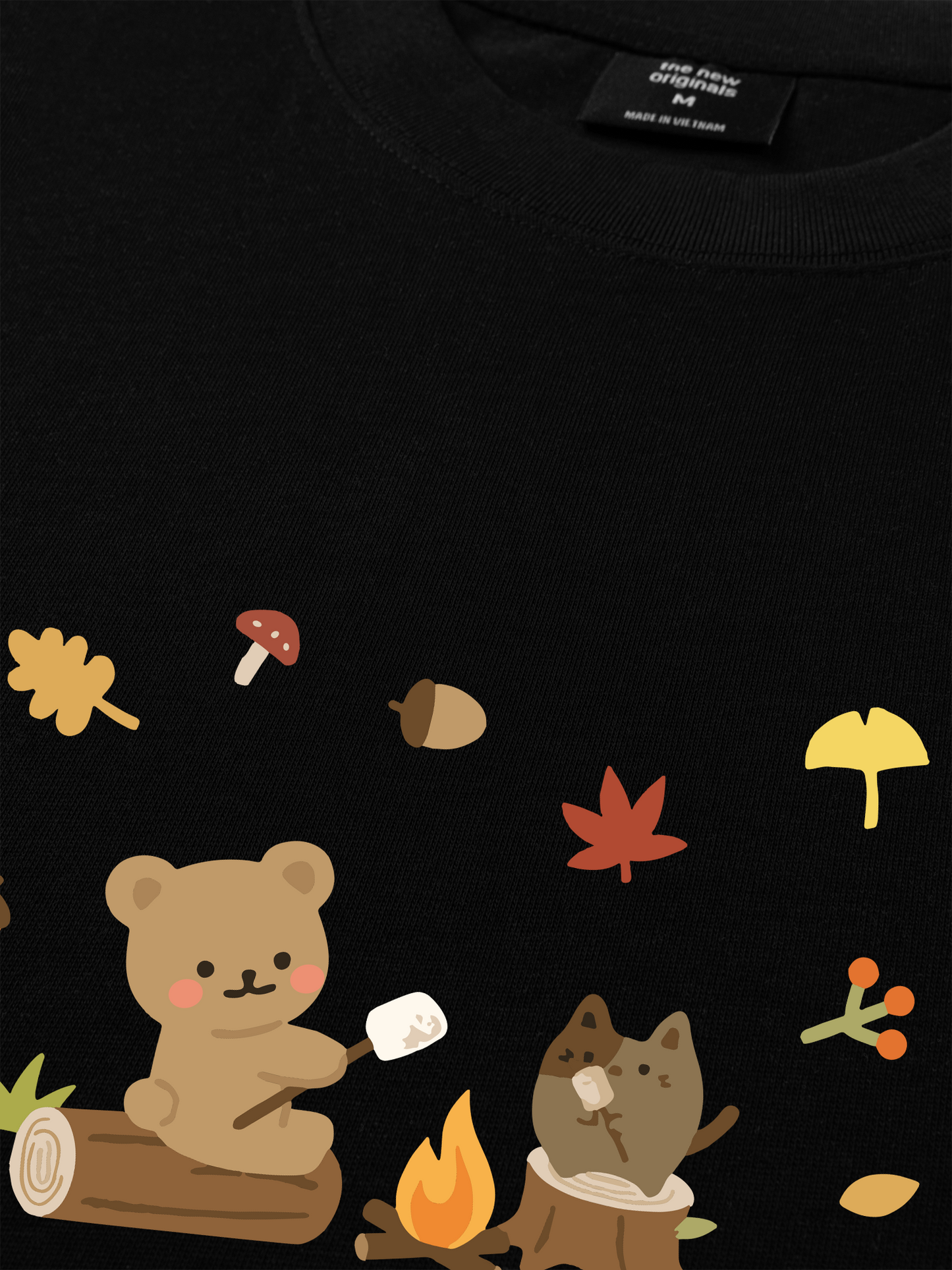 Áo Thun Relaxed Fit Autumn Vibes Autumn Leaves