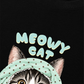 Áo Thun Relaxed Fit Meowy Cat Blue Tiffany Dots