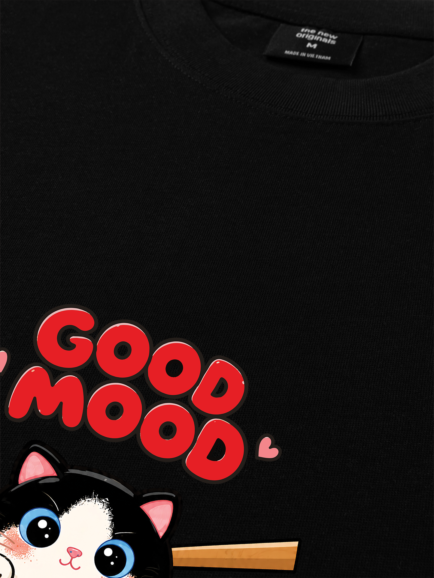 Áo Thun Relaxed Fit Good Mood Sushi Cat