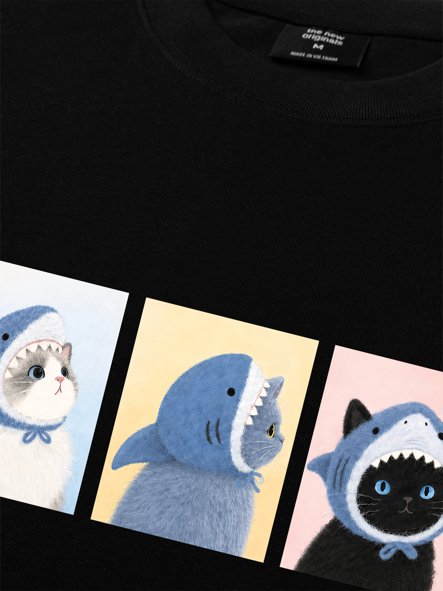 Áo Thun Relaxed Fit Shark Kitty