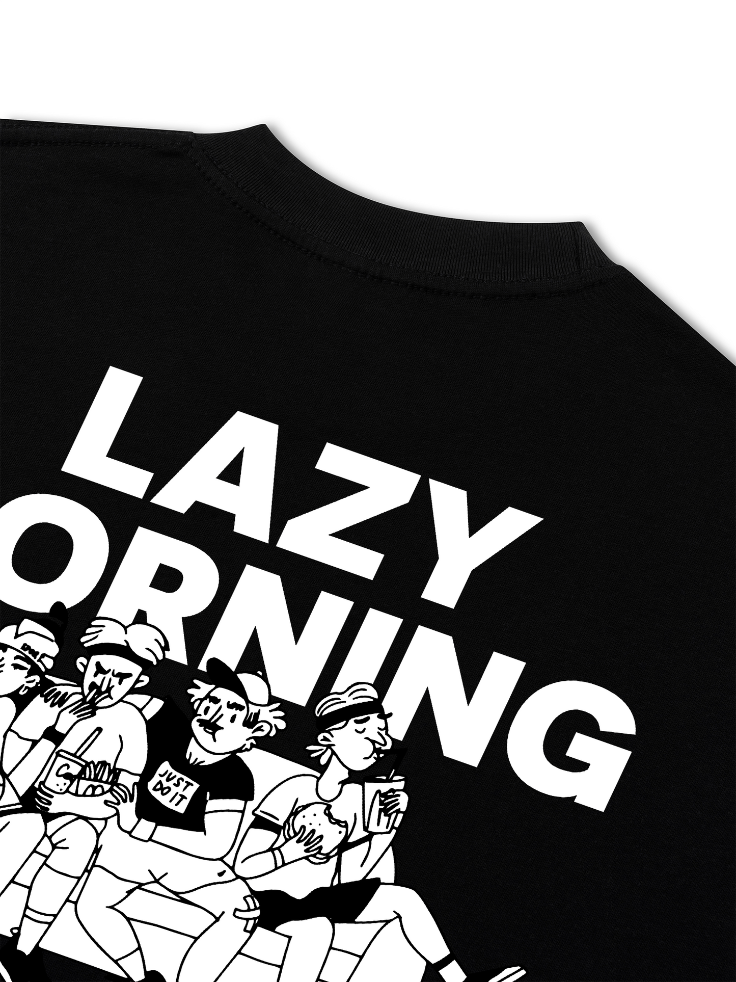 Áo Thun Relaxed Fit Lazy Morning Running Club