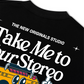 Áo Thun Relaxed Fit Take Me To Your Stereo