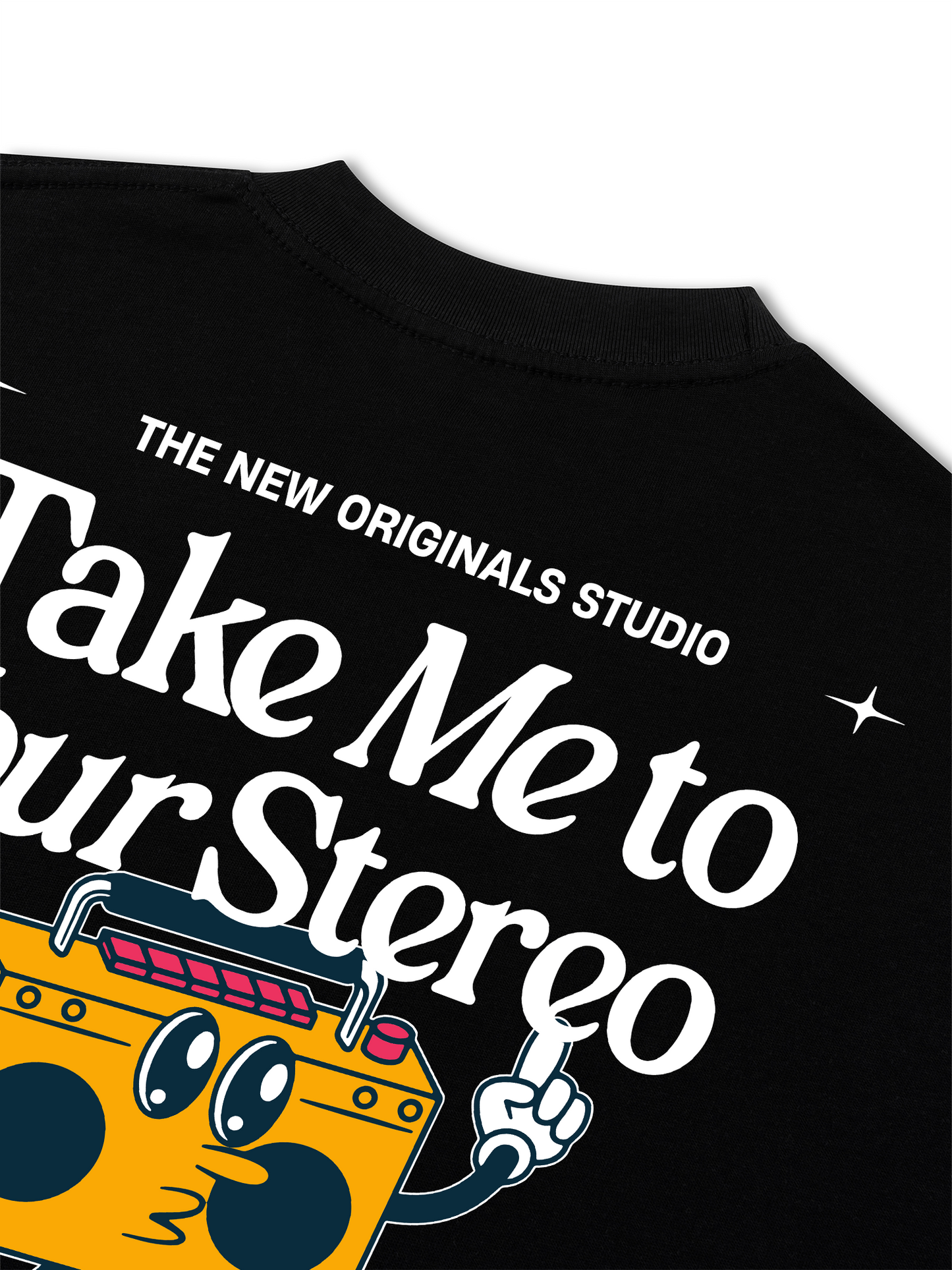 Áo Thun Relaxed Fit Take Me To Your Stereo