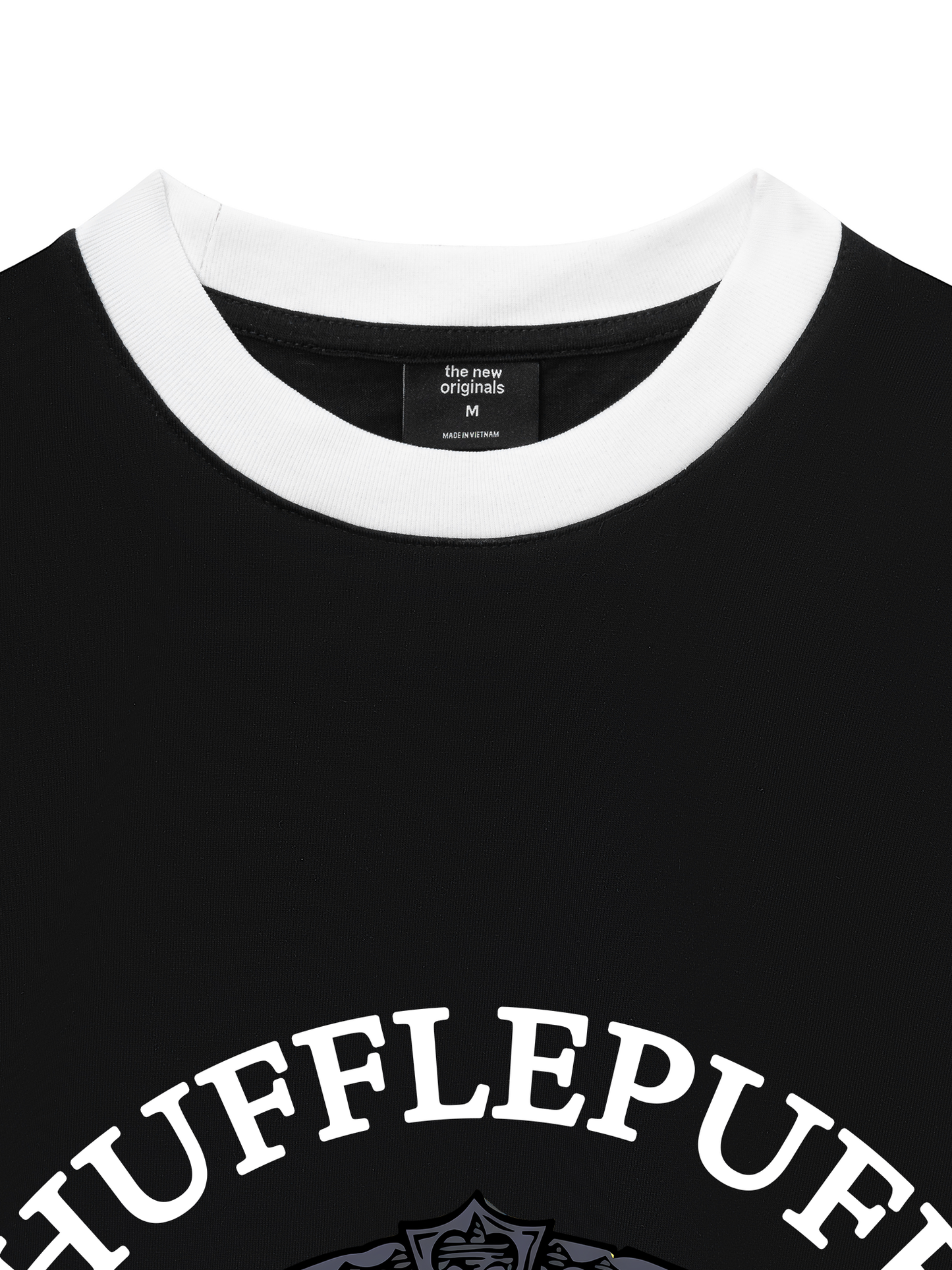 Áo Thun Ringer Relaxed Fit Harry Potter Huflepuff Vintage