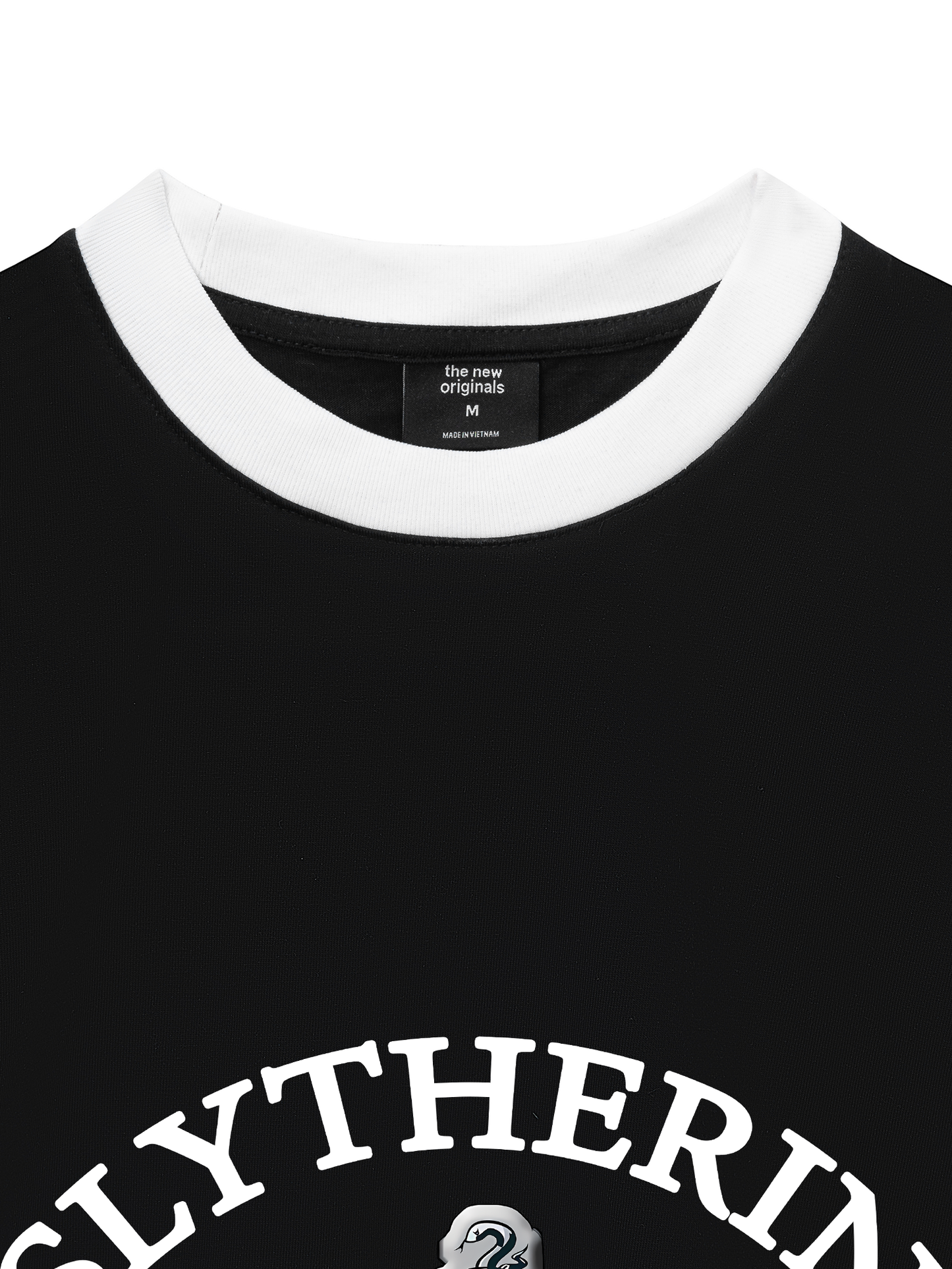 Áo Thun Ringer Relaxed Fit Harry Potter Slytherin Vintage