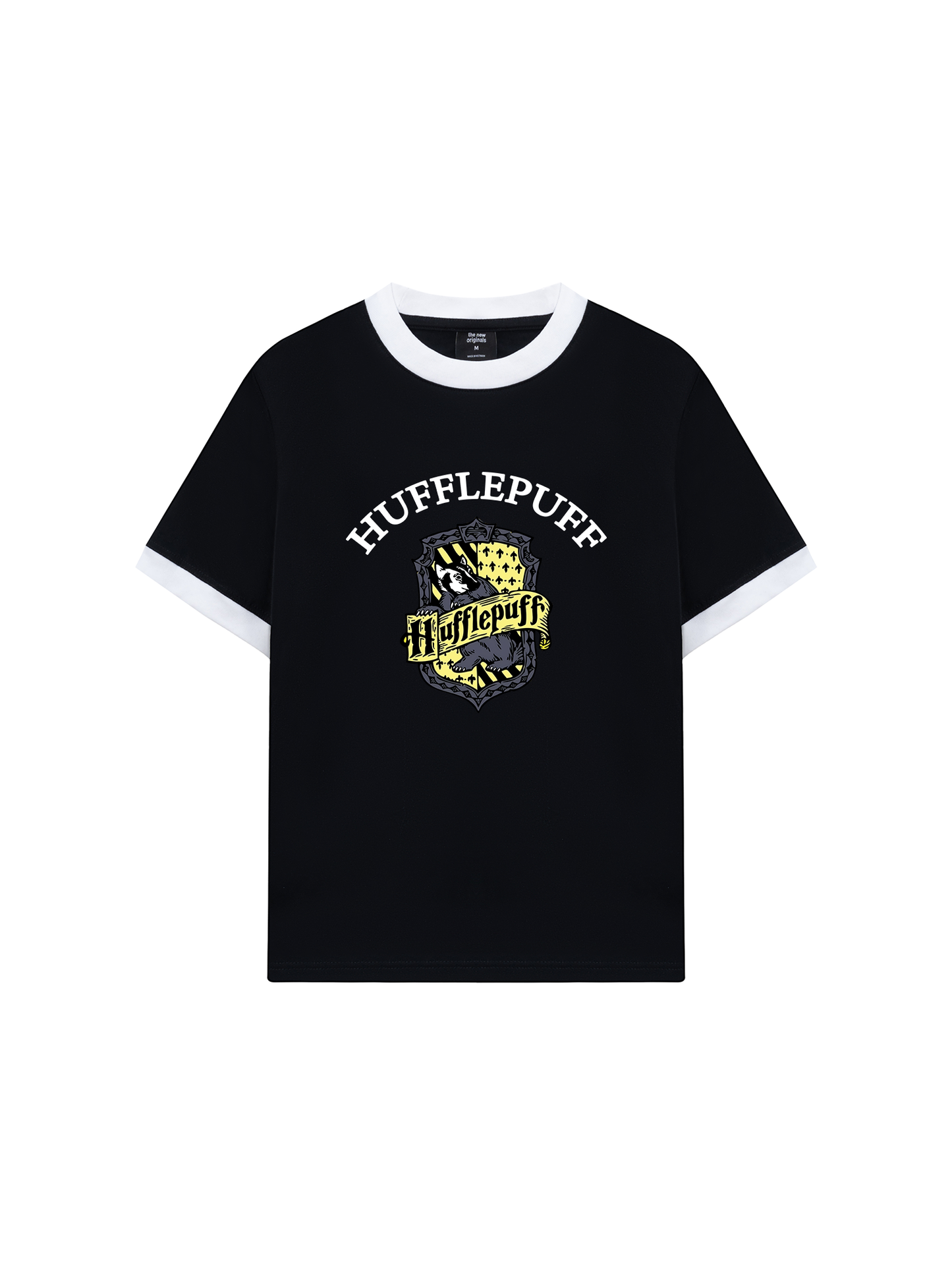 Áo Thun Ringer Relaxed Fit Harry Potter Huflepuff Vintage