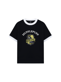 Áo Thun Ringer Relaxed Fit Harry Potter Huflepuff Vintage
