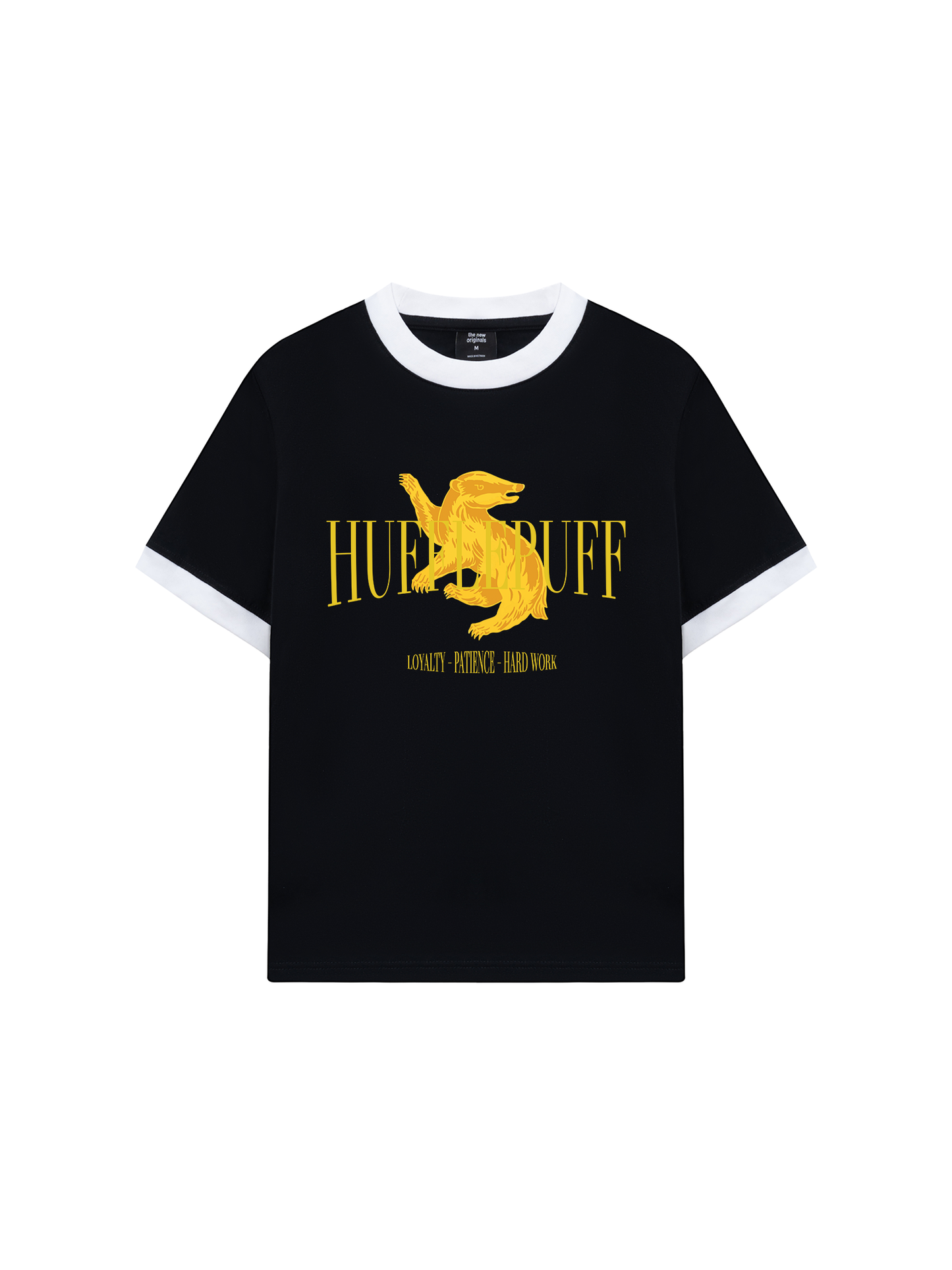 Áo Thun Ringer Relaxed Fit Harry Potter Hufflepuff