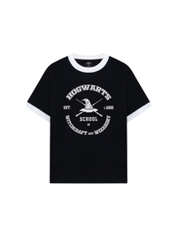 Áo Thun Ringer Relaxed Fit Harry Potter Hogwarts