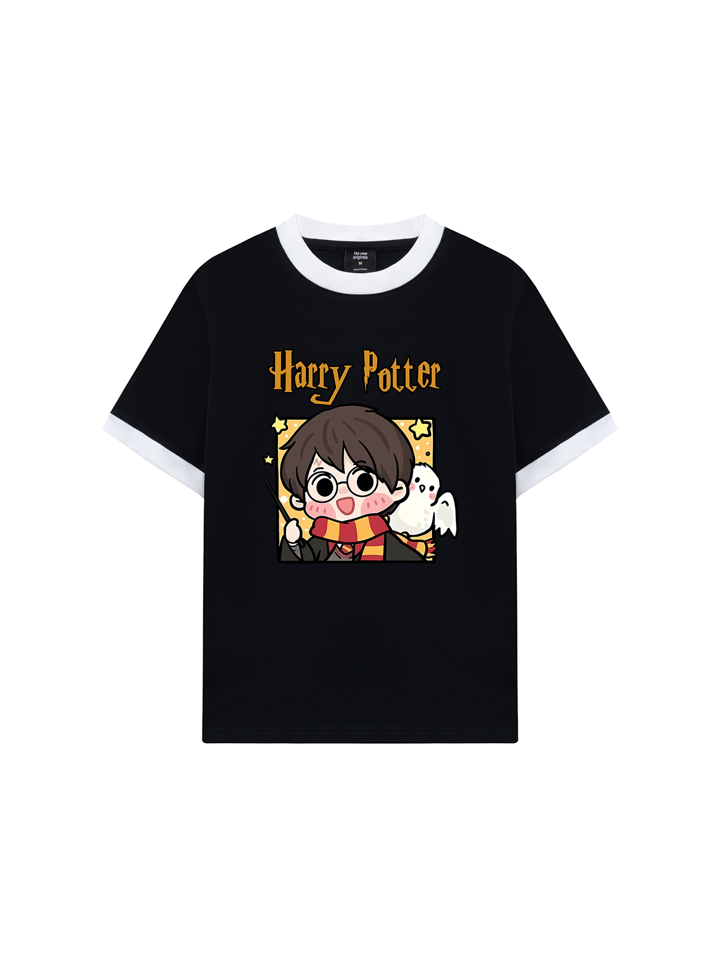 Áo Thun Ringer Relaxed Fit Harry Potter Chibi