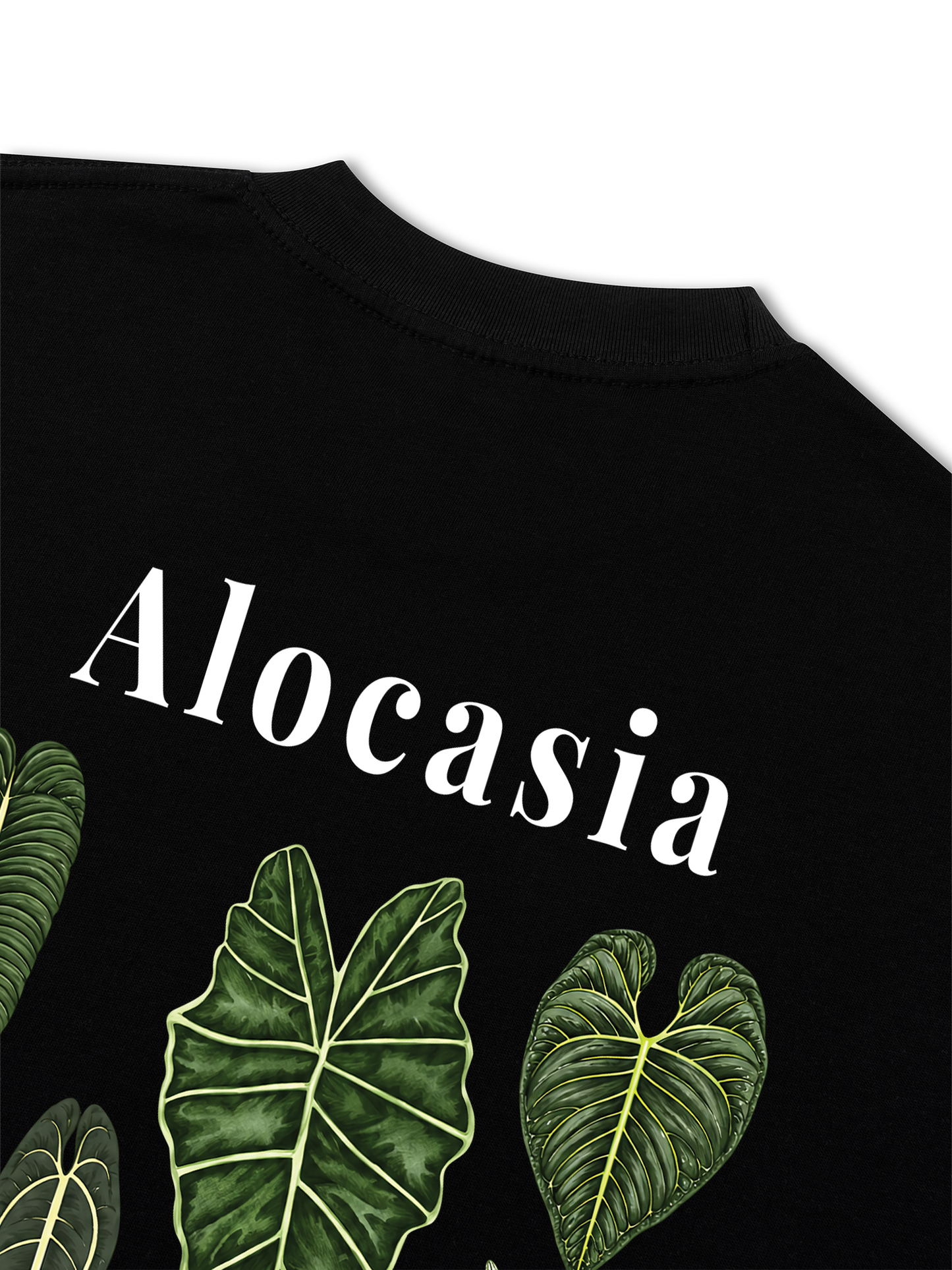 Áo Thun Relaxed Fit Tropical Alocasia Quote