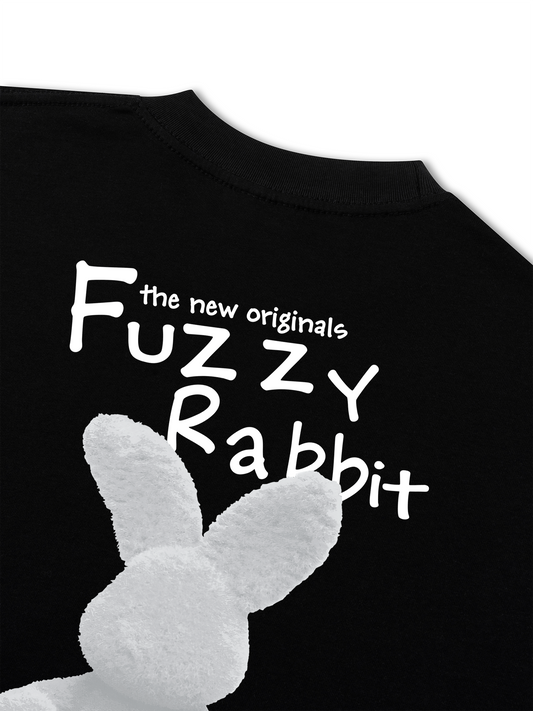 Áo Thun Relaxed Fit Doodle Fuzzy Rabbit