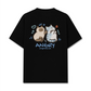 Áo Thun Relaxed Fit Angry Luv Cat Couple