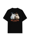 Áo Thun Relaxed Fit So Cute Cat Couple