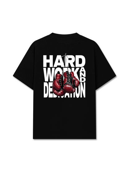 Áo Thun Relaxed Fit Fitnes Hard Work And Dedication