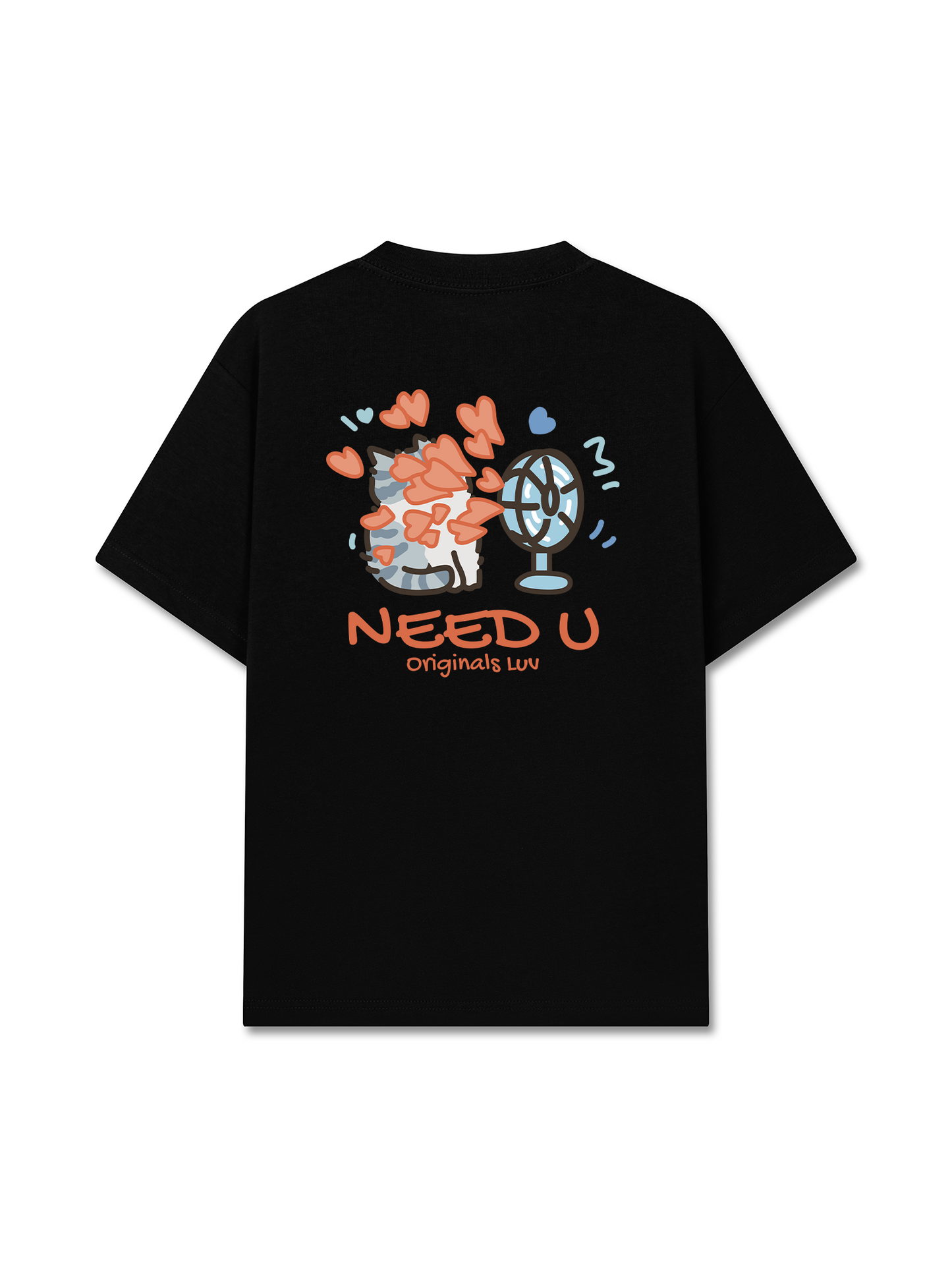 Áo Thun Relaxed Fit Need You Cat Couple