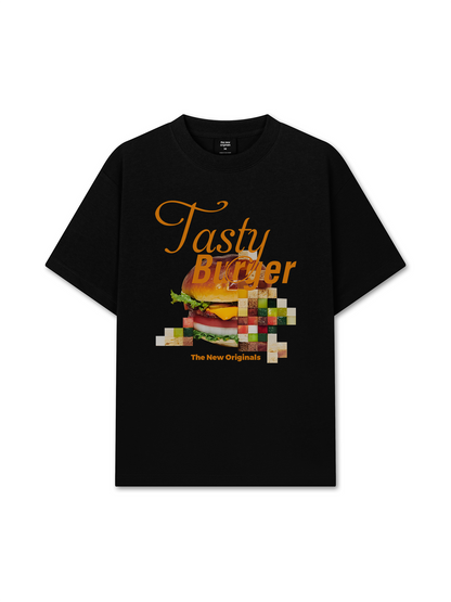 Áo Thun Relaxed Fit Foody Tasty Burger