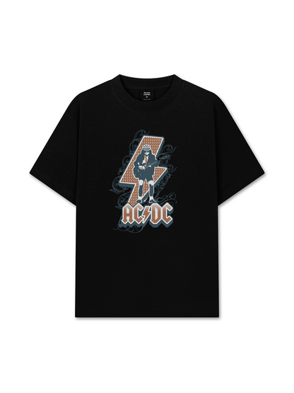 Áo Thun Relaxed Fit AC DC Retro Old Day