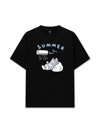 Áo Thun Relaxed Fit Animal Moods Lazy Cat