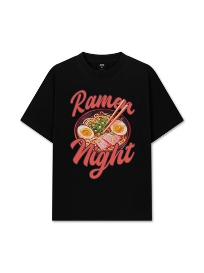 Áo Thun Relaxed Fit Foody Ramen Night