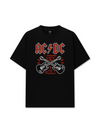 Áo Thun Relaxed Fit Music Rock AC DC I Wanna Rock & Roll