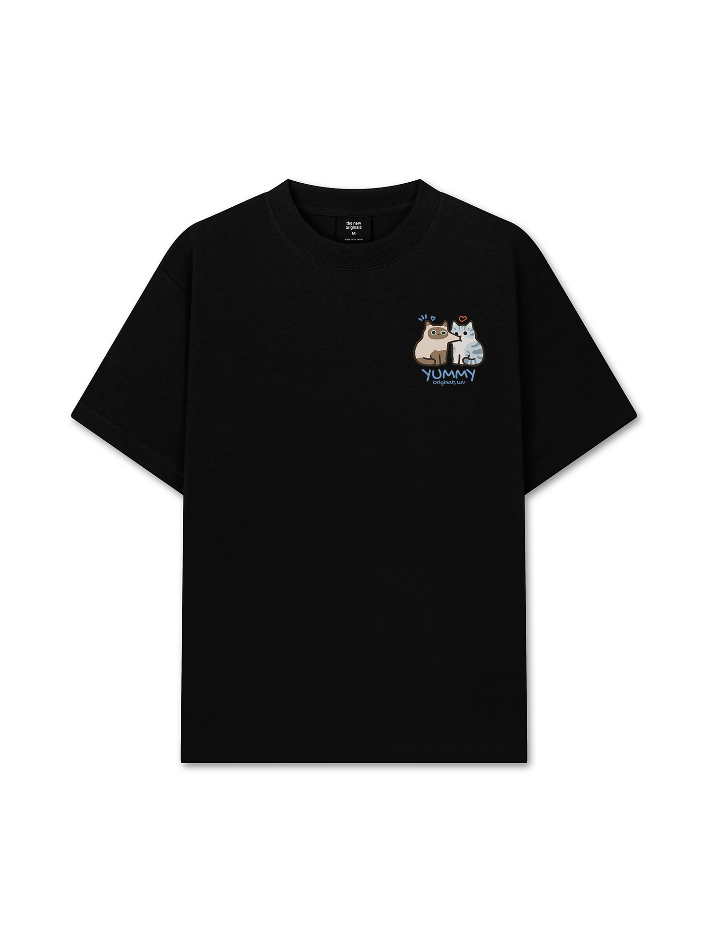 Áo Thun Relaxed Fit Yummy Luv Cat Couple