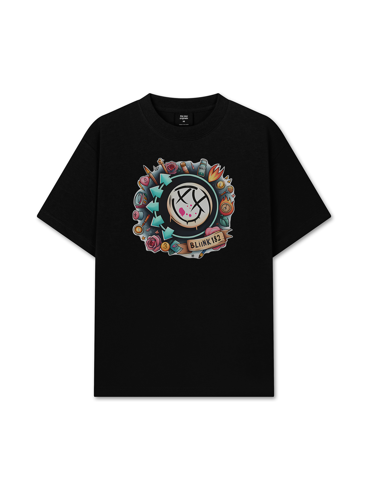 Áo Thun Relaxed Fit Blink 182 Watercolor