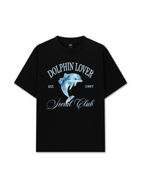Áo Thun Relaxed Fit Ocean Dolphin Lover